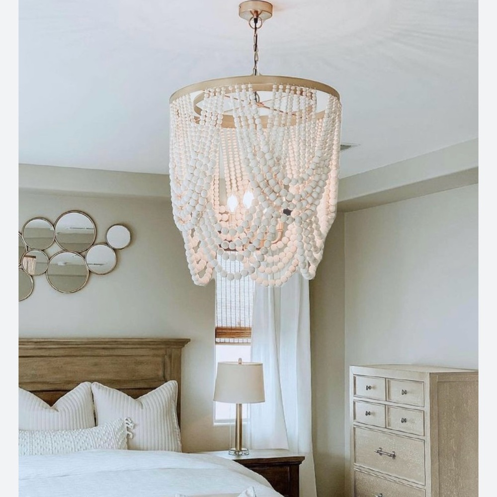 World Market Beaded Chandelier